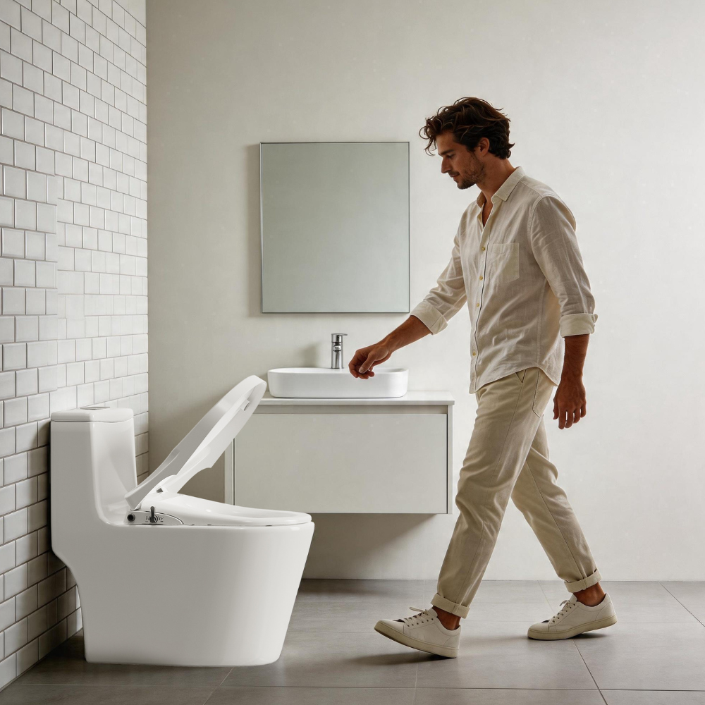 Non-Electric Bidet Seat with Soft-Close Lid
