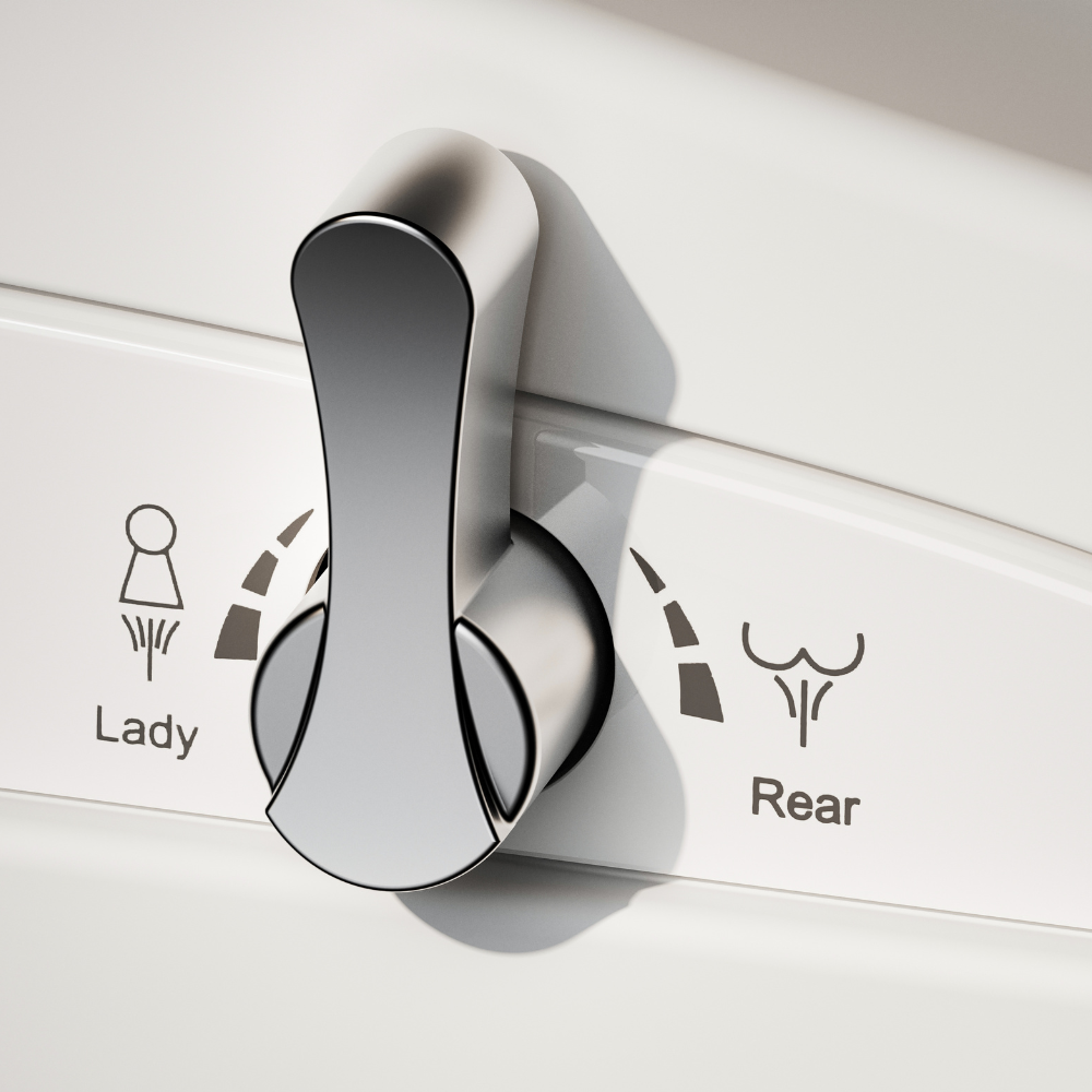 Non-Electric Bidet Seat with Soft-Close Lid