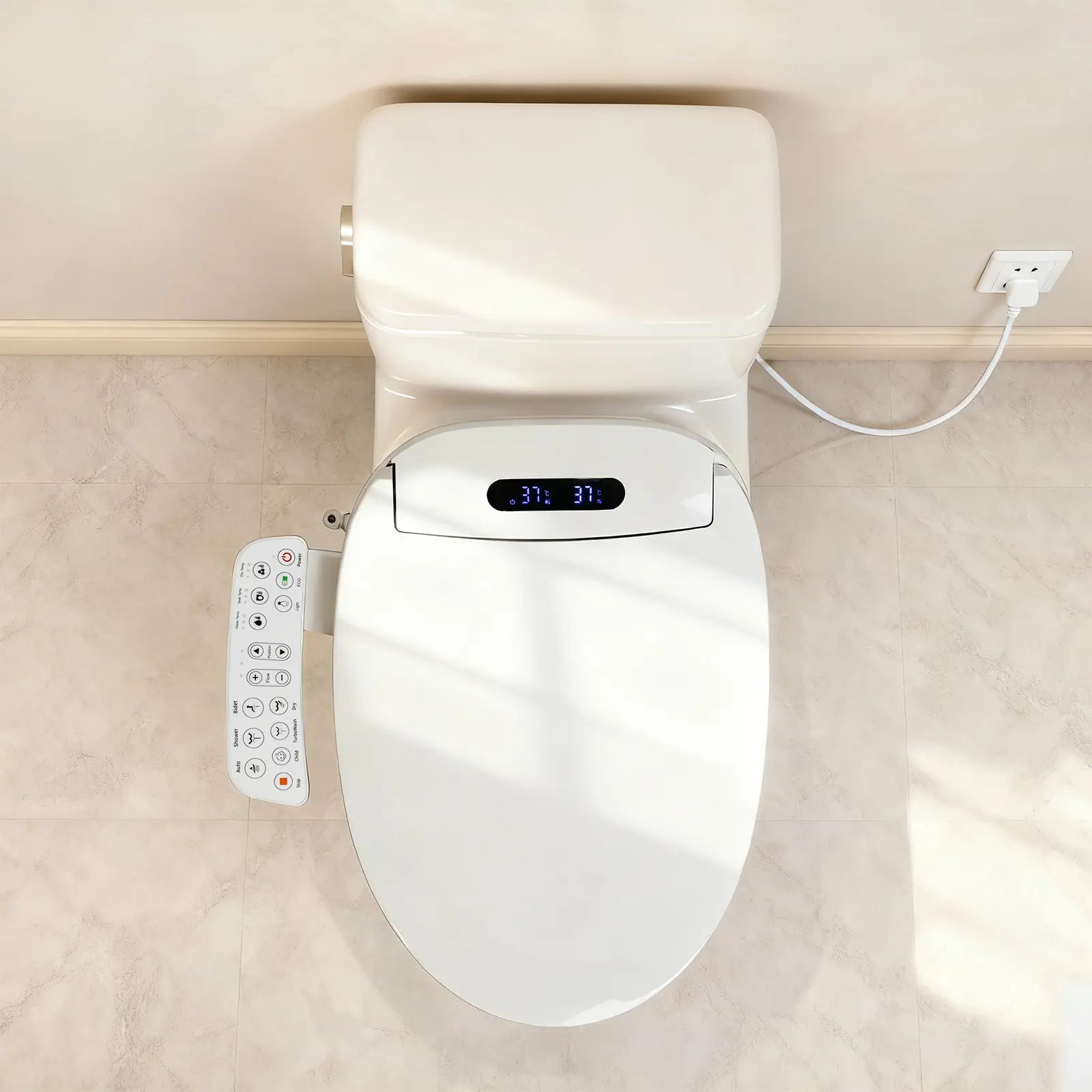 Nova electric bidet seat with heated seat and warm water wash