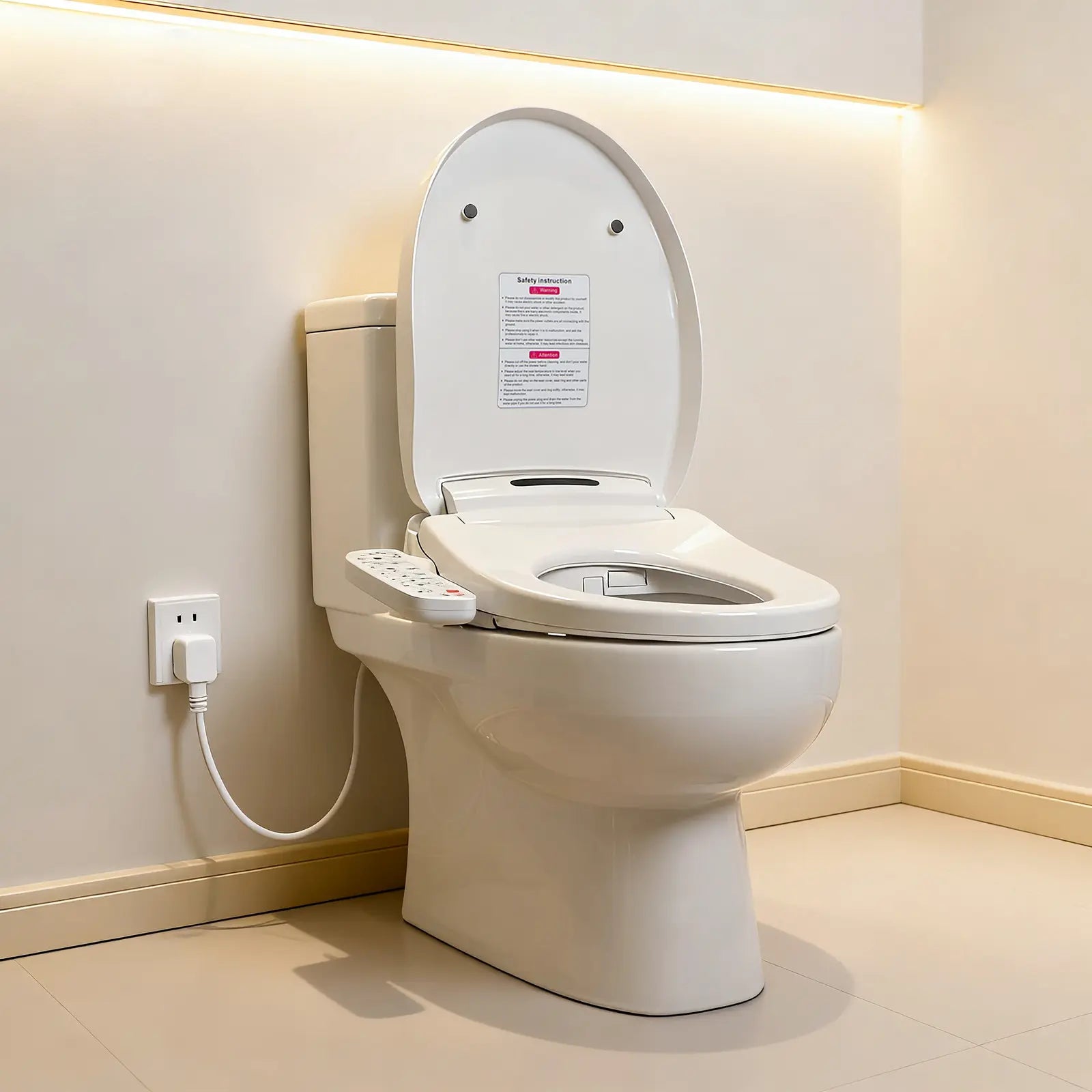 mart bidet seat adjustable side panel